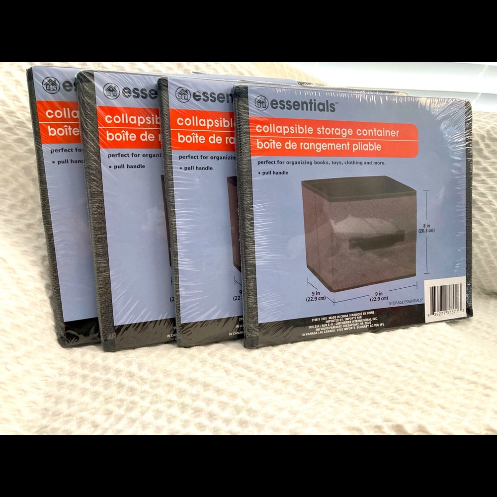 Set of 4! Essentials Collapsible Storage Container - Picture 2 of 2